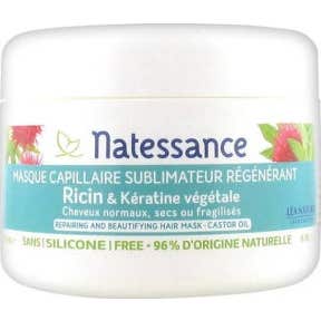 Hair Natessance Mascarilla Regeneradora de Queratina de Ricina 200 ml