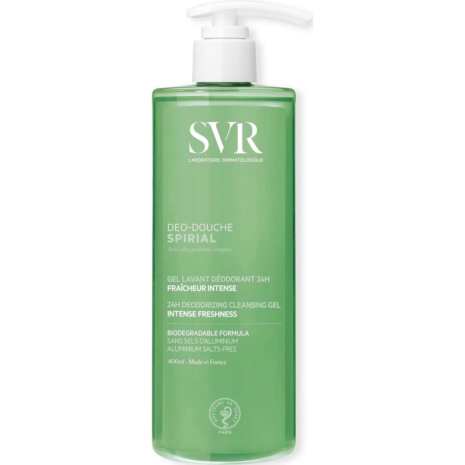 SVR Spirial Déo-Douche Gel Limpiador Desodorante 24H 400ml