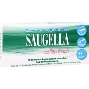Tampones SauGella de Algodón Touch Mini X 16