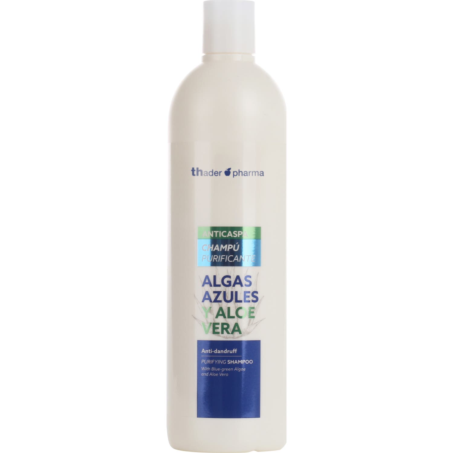 Thader Pharma Champú Anticaspa Algas Azules Y Aloe Vera 750 ml