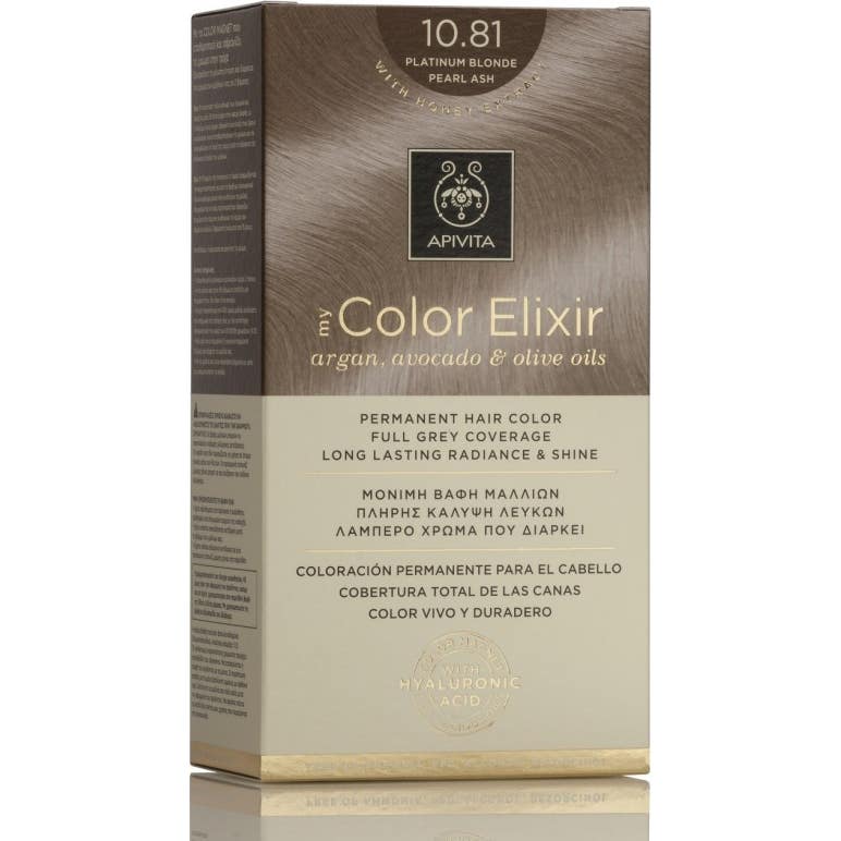 Apivita Mycolor Pack Tinte Elixir Número 10.81