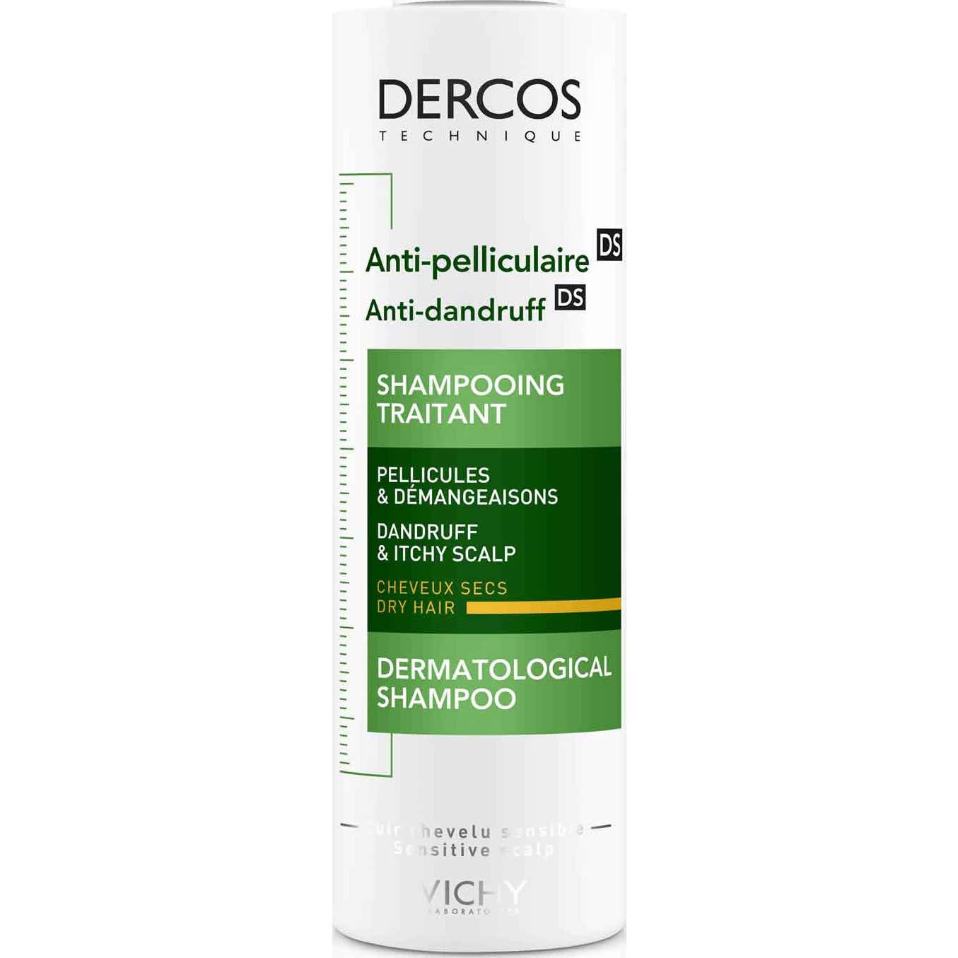 Vichy Dercos Technique Anticaspa DS Champú Cabello Seco 200ml