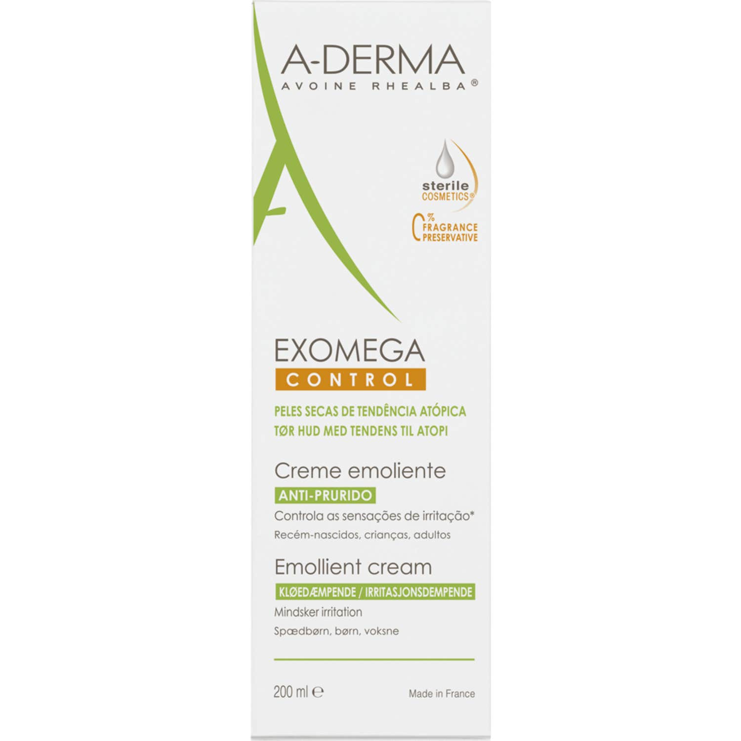 A-Derma Exomega Control Crema Emoliente 200ml