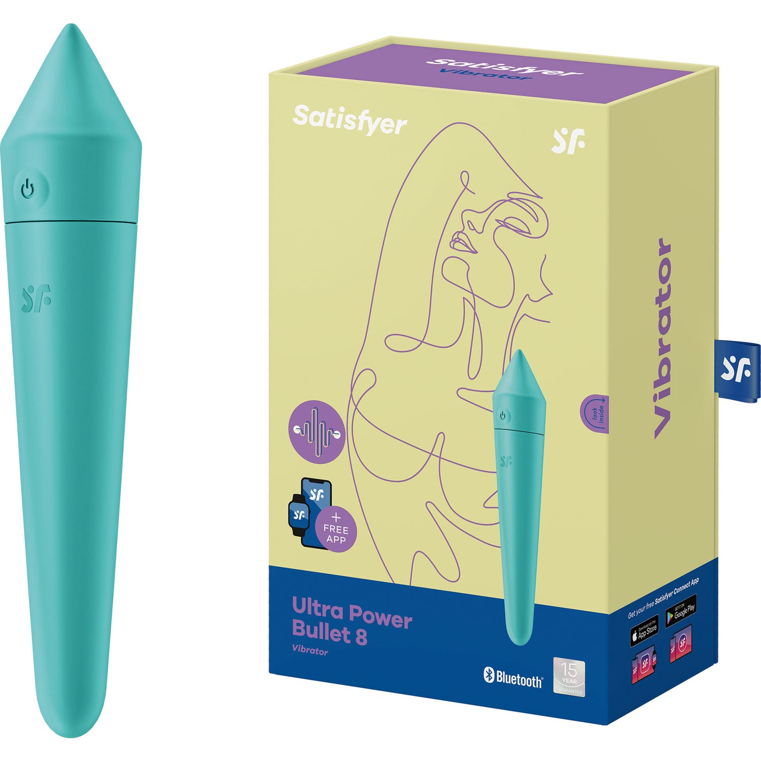 Satisfyer Ultra Power Bullet 8 Vibrador Turquesa 1ud