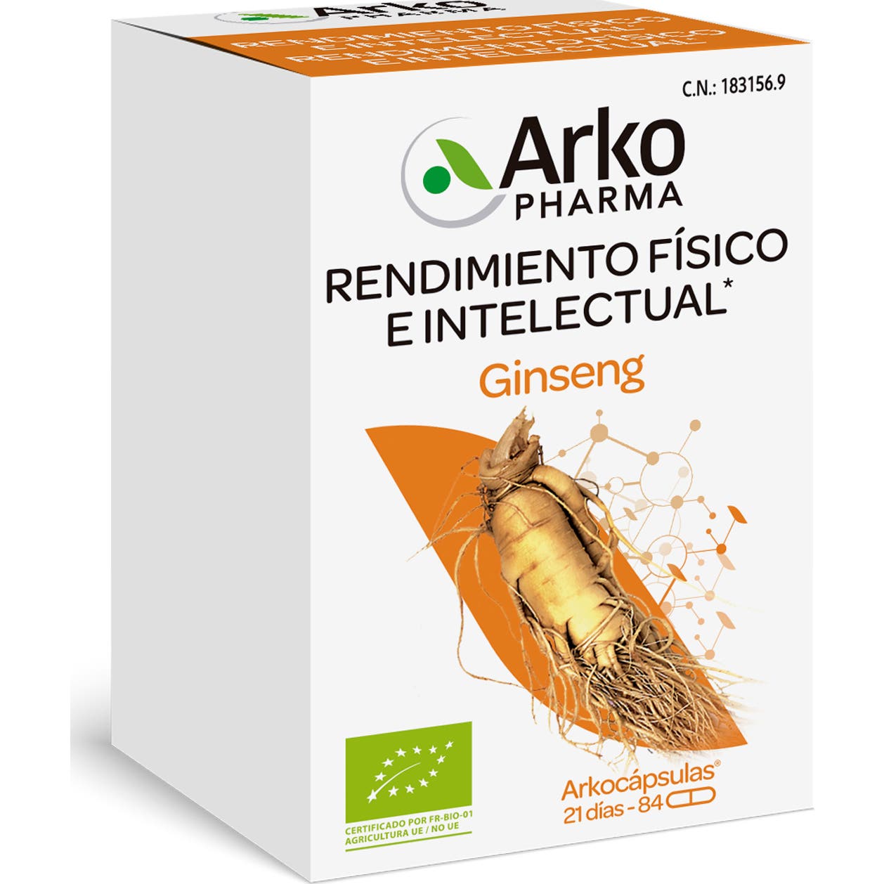 Arkopharma Arkocápsulas Ginseng BIO 84caps