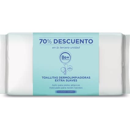 Be+ Pediatrics Toallitas Humedas Extra Suaves Triple 72 Toallitas 3 U