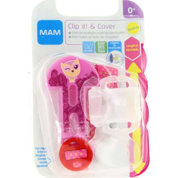 MAM Clip It! & Cover Broche Para Chupete y Cubierta de Protección