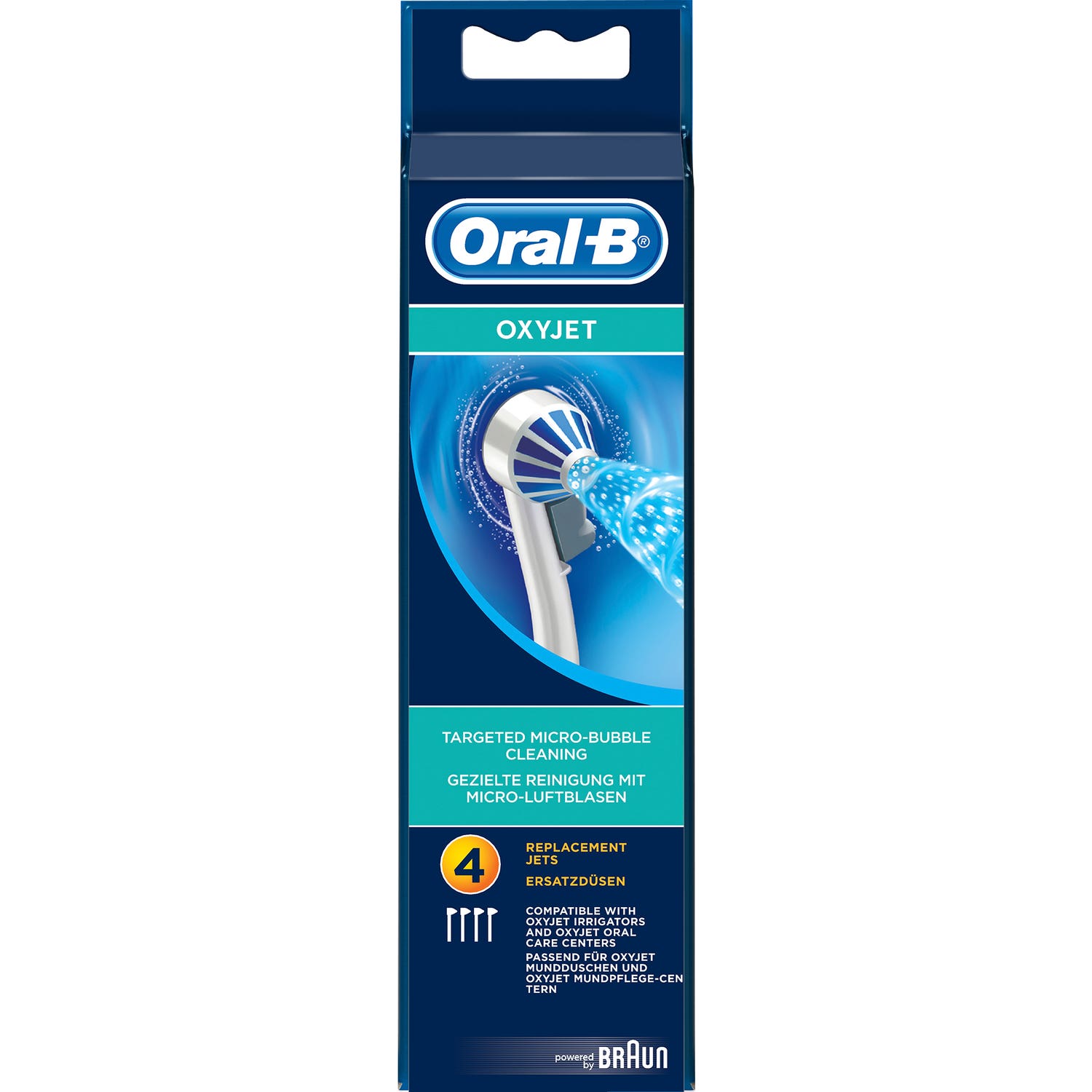 Oral-B Oxyjet Care Center Irrigador Bucal Eléctrico 4 recambios
