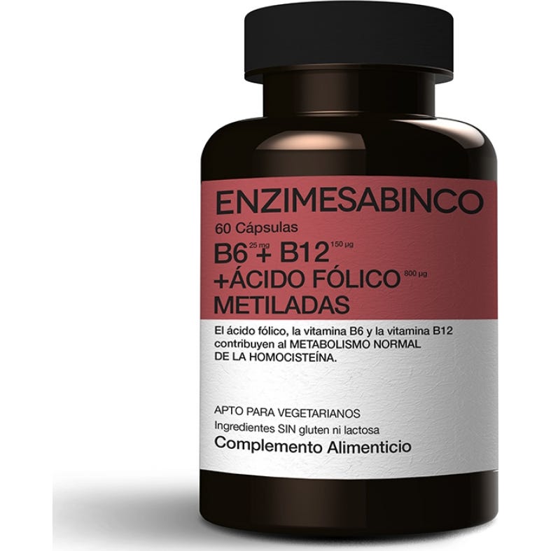 Enzime Sabinco B6 + B12 + Ácido Fólico Metiladas 60caps
