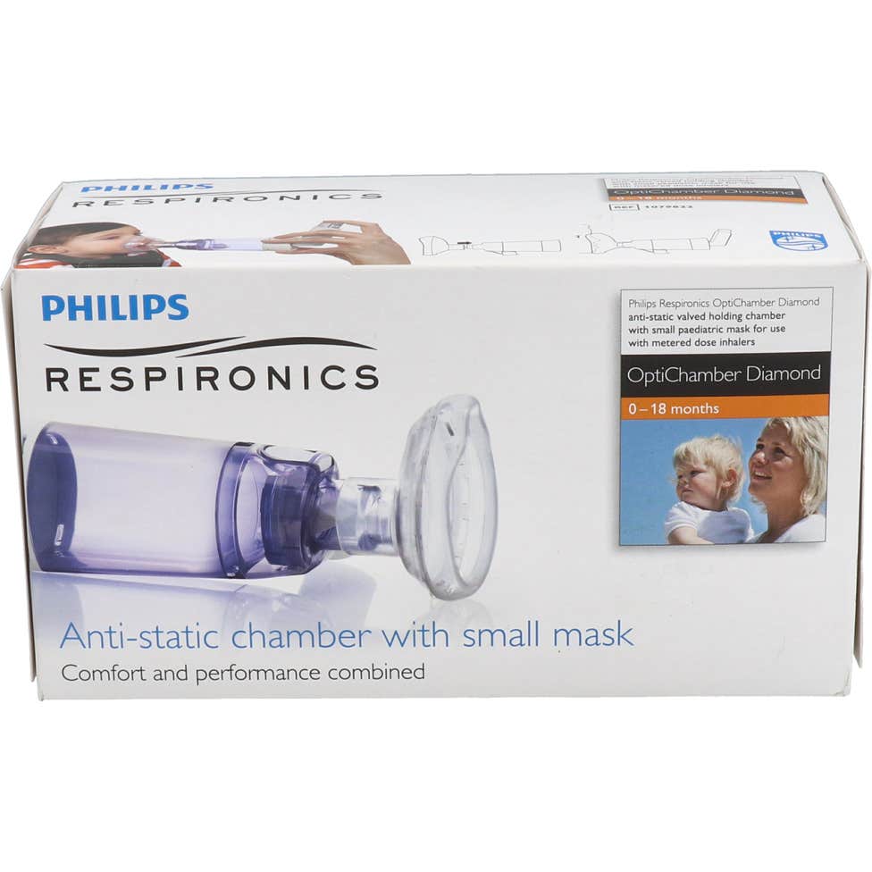 Respironics OptiChamber Diamond Cámara Inhalación Bebés 0-18 meses