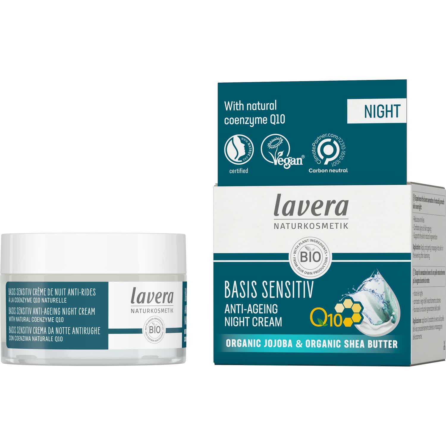 Lavera Crema Noche Antiarrugas Q10 Orgánica 50ml