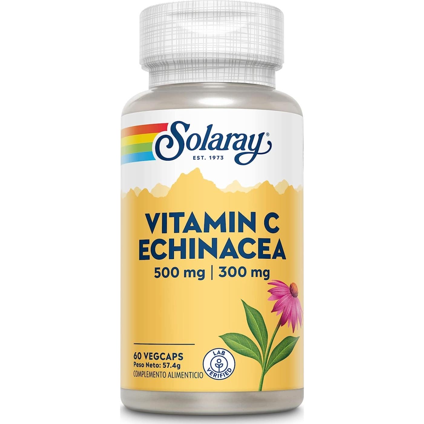 Solaray Vitamina C + Echinacea 60caps