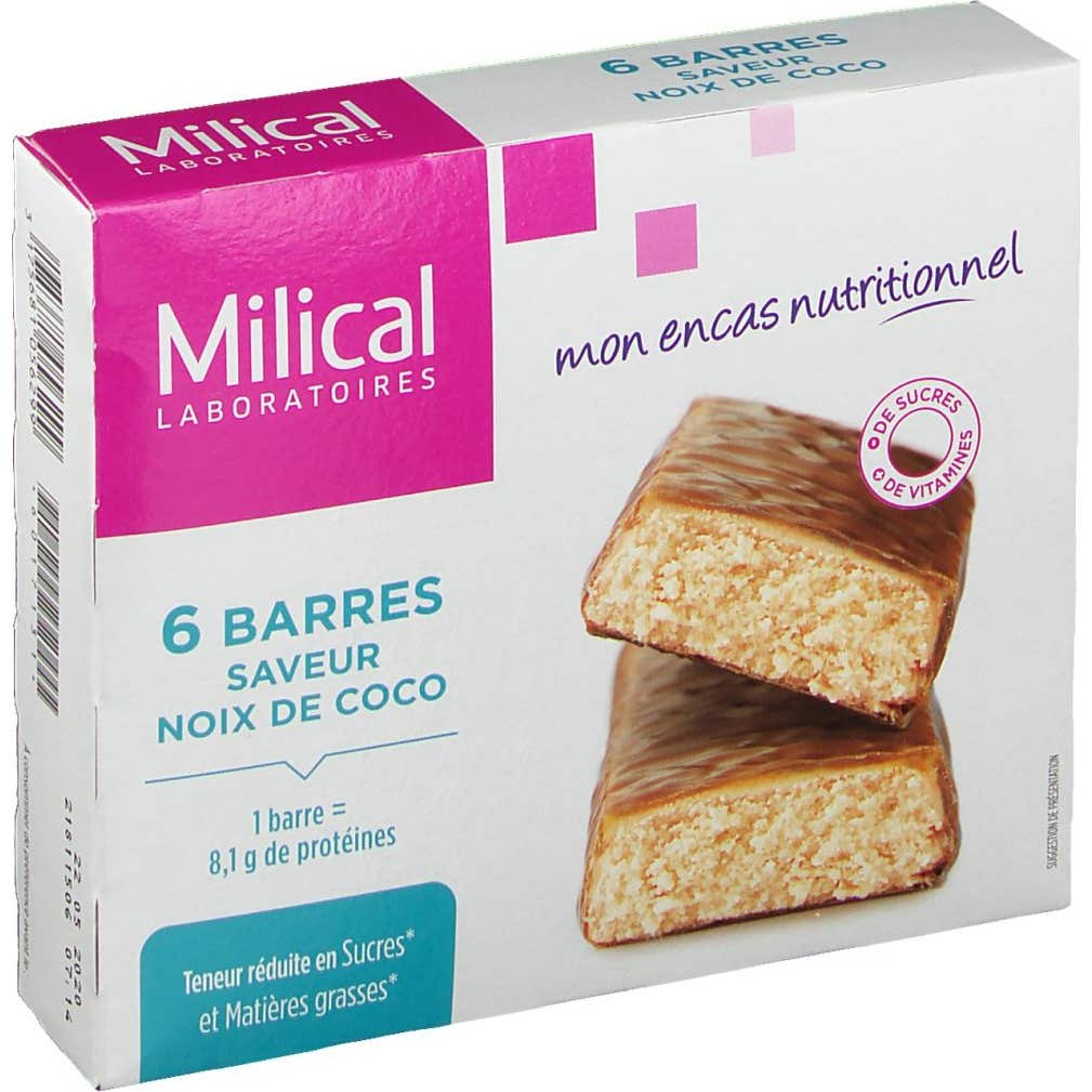 Milical - Barra de Hiperproteína de Coco
