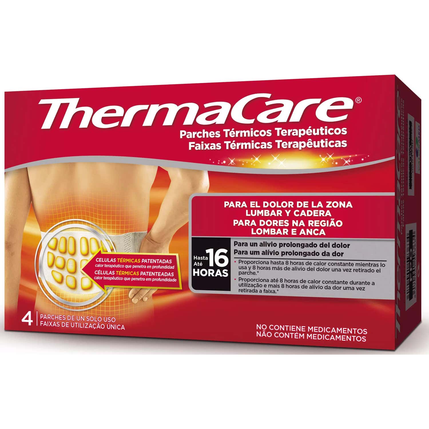 Thermacare Parche de Calor para Lumbares 4uds