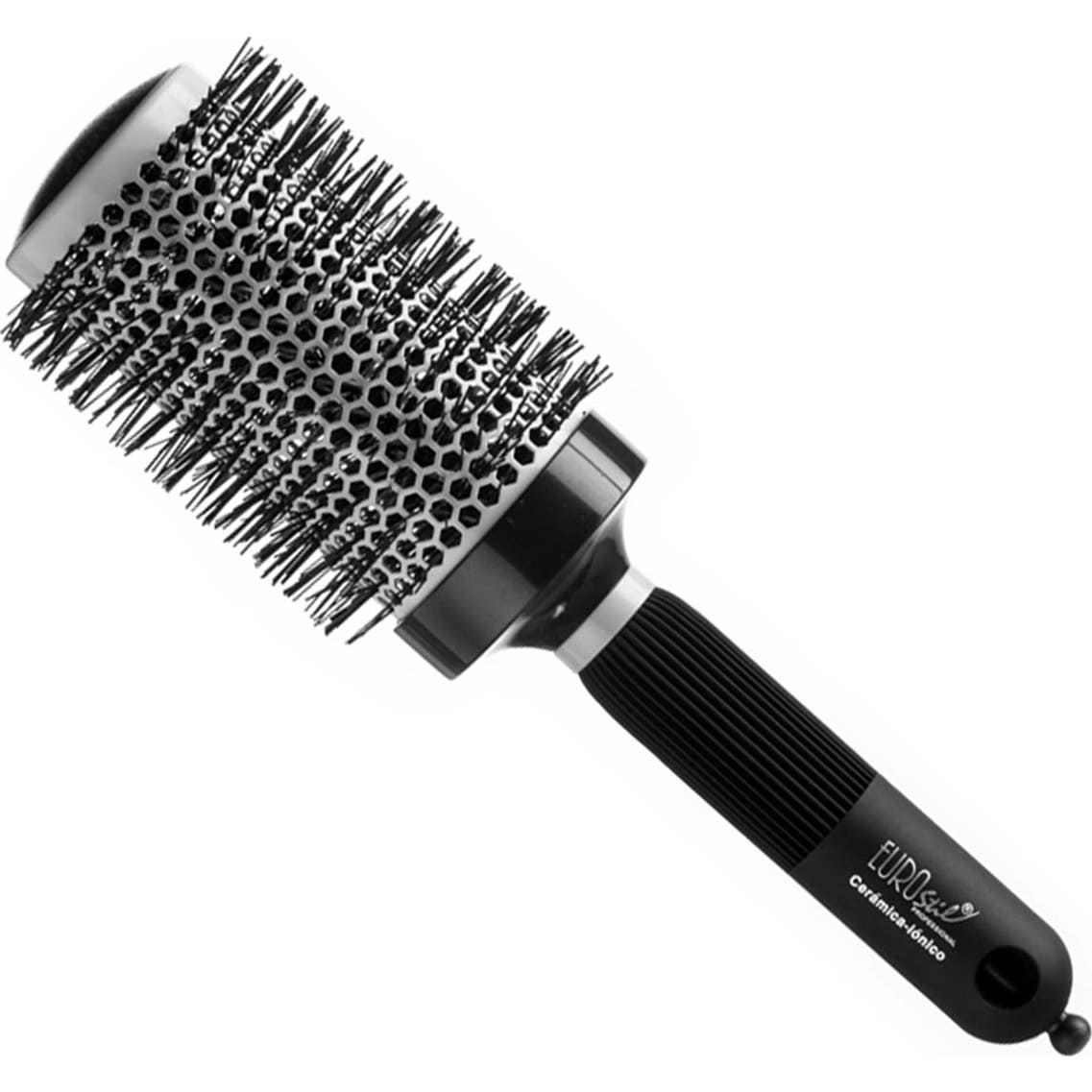Eurostil Cepillo Cerámica Iónico Mango Goma 53mm