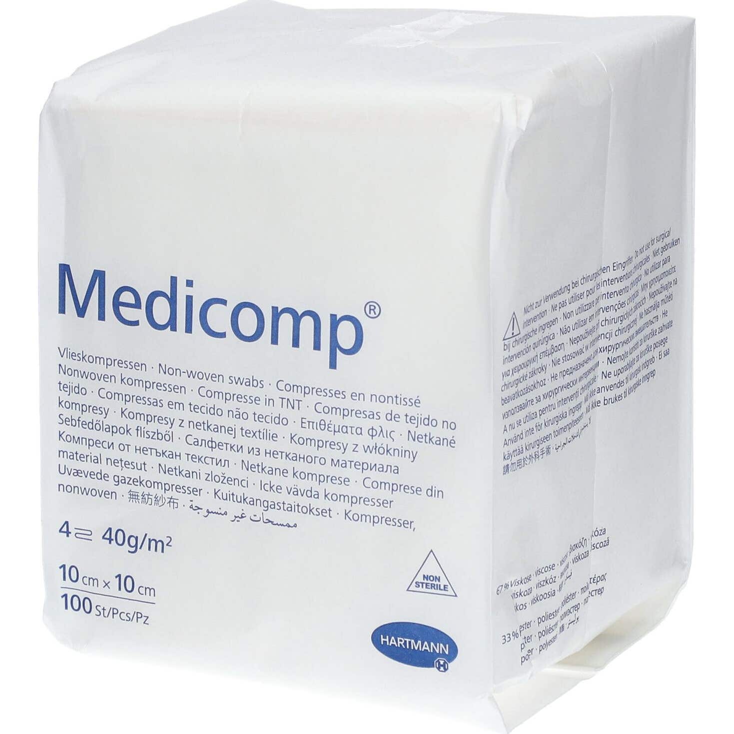 Hartmann Medicomp® Compresas de Non-Woven 10x10cm 100uds