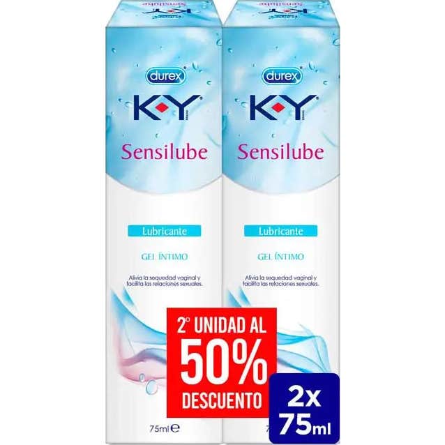 Durex Ky Sensilube gel Íntimo Lubricante 2 X75 ml