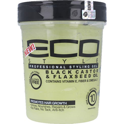 Eco Styler gel Fijador Ricino Negro Sin Alcohol Fuerte 946 ml