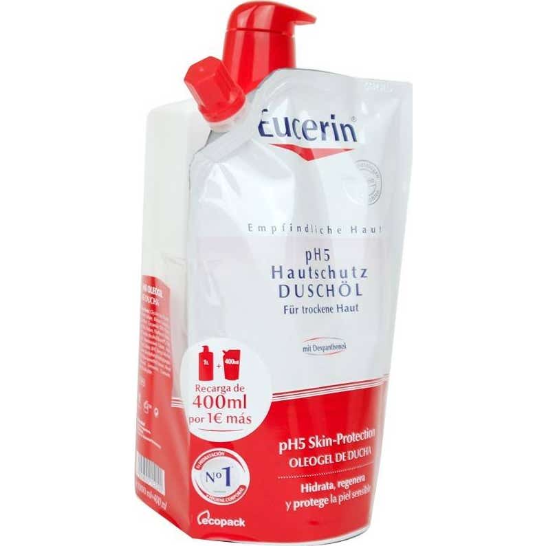 Eucerin® Gel de Baño pH5 1000ml + Recarga 400ml