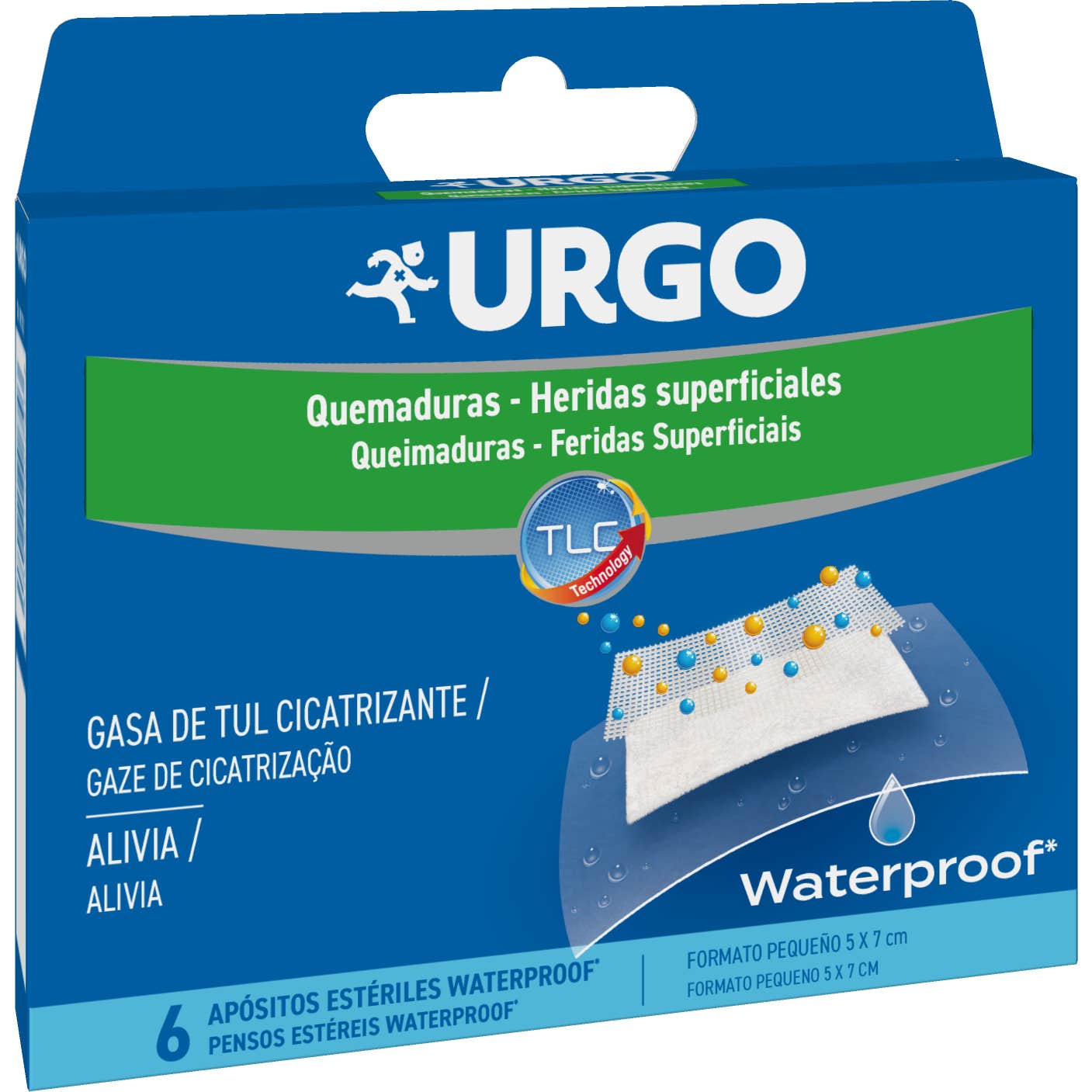 Urgo Quemaduras y Heridas Superficiales Waterproof 6 apósitos 5 x 7cm