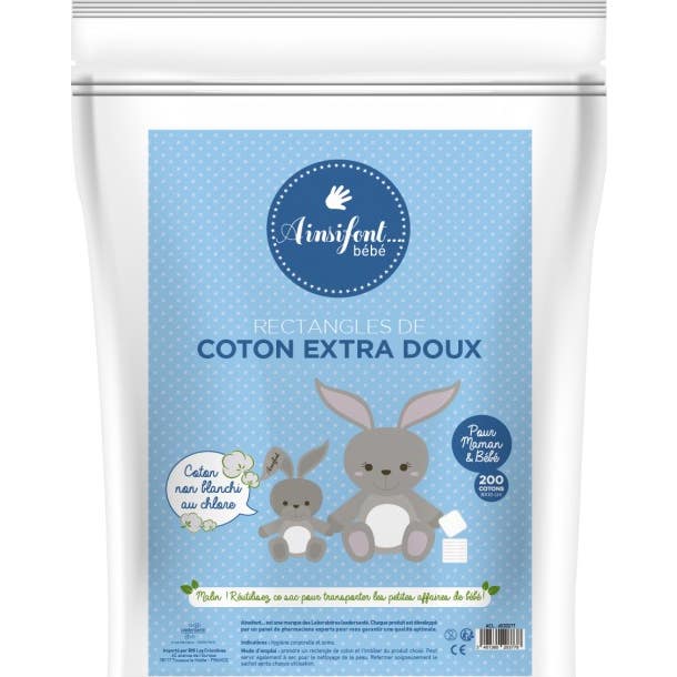 Ainsifont Rectángulo de Algodón Extra Suave 200 ml