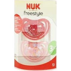 NUK Chupete Freestyle T3 silicona 2 uds