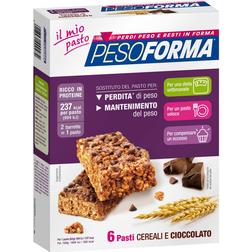 Pesoforma Barritas de Cereales y Chocolate 12x31g
