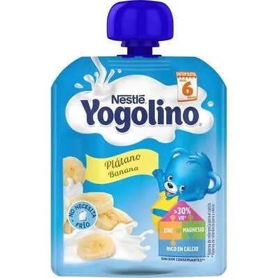 Yogolino Plátano +6m Bolsa Leche Lista para Tomar 2x100g