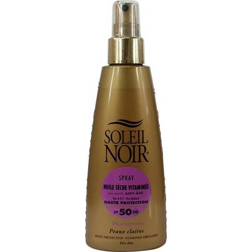 Soleil Noir Aceite Seco Vitaminada e SPF50 150 ml