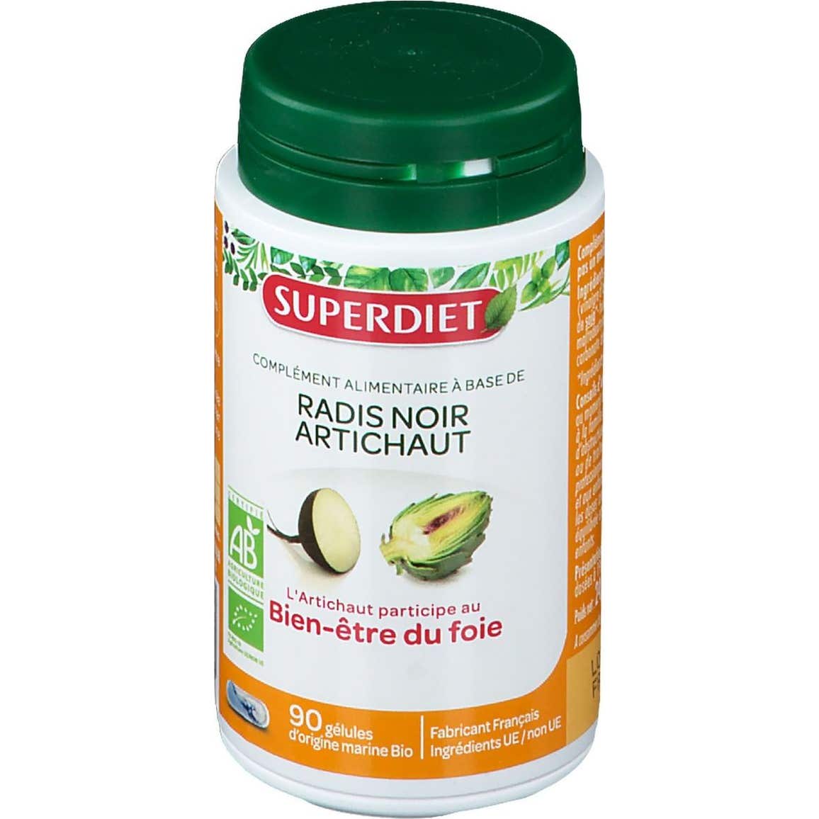 Super Diet Rábano Negro y Alcachofa Orgánico 90 cápsulas