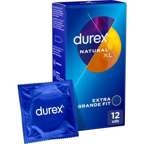 Durex Natural XL Preservativos 12uds
