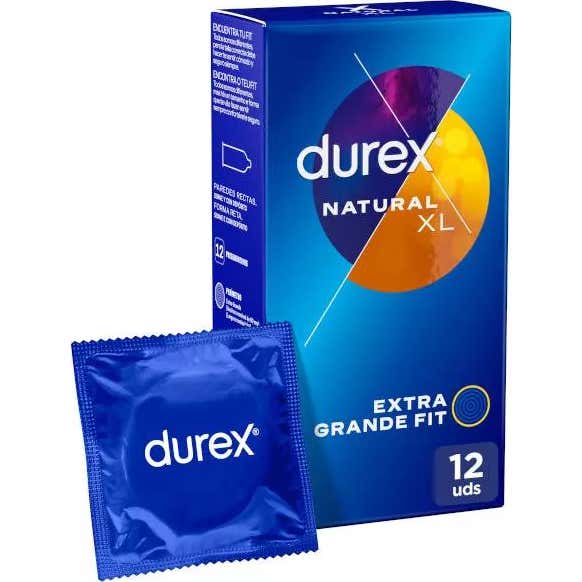 Durex Natural XL Preservativos 12uds