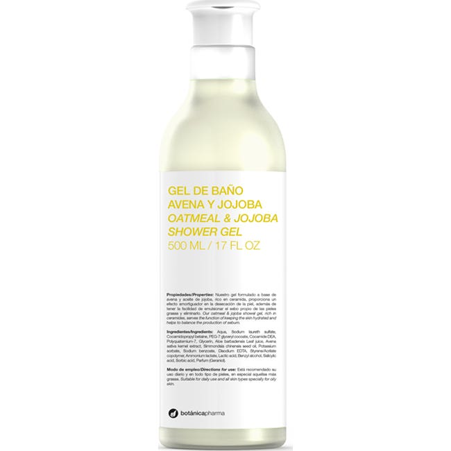 Botánicapharma Gel De Baño Avena Y Jojoba 500 Ml