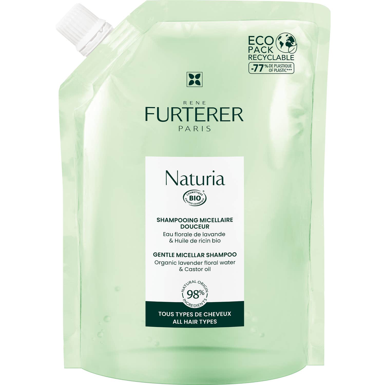 René Furterer Naturia Champú Micelar Suave Recarga 400ml