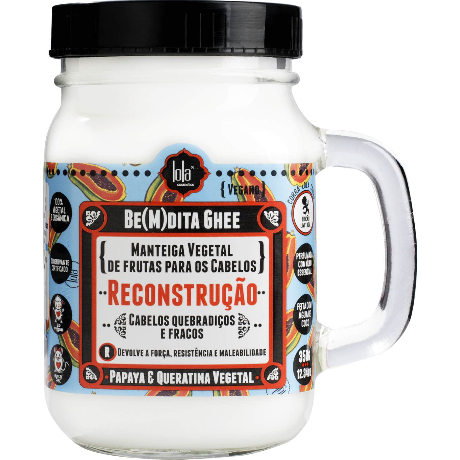 Lola Cosmetics Be(M)Dita Ghee Mascarilla Papaya E Queratina Vegetal 350g