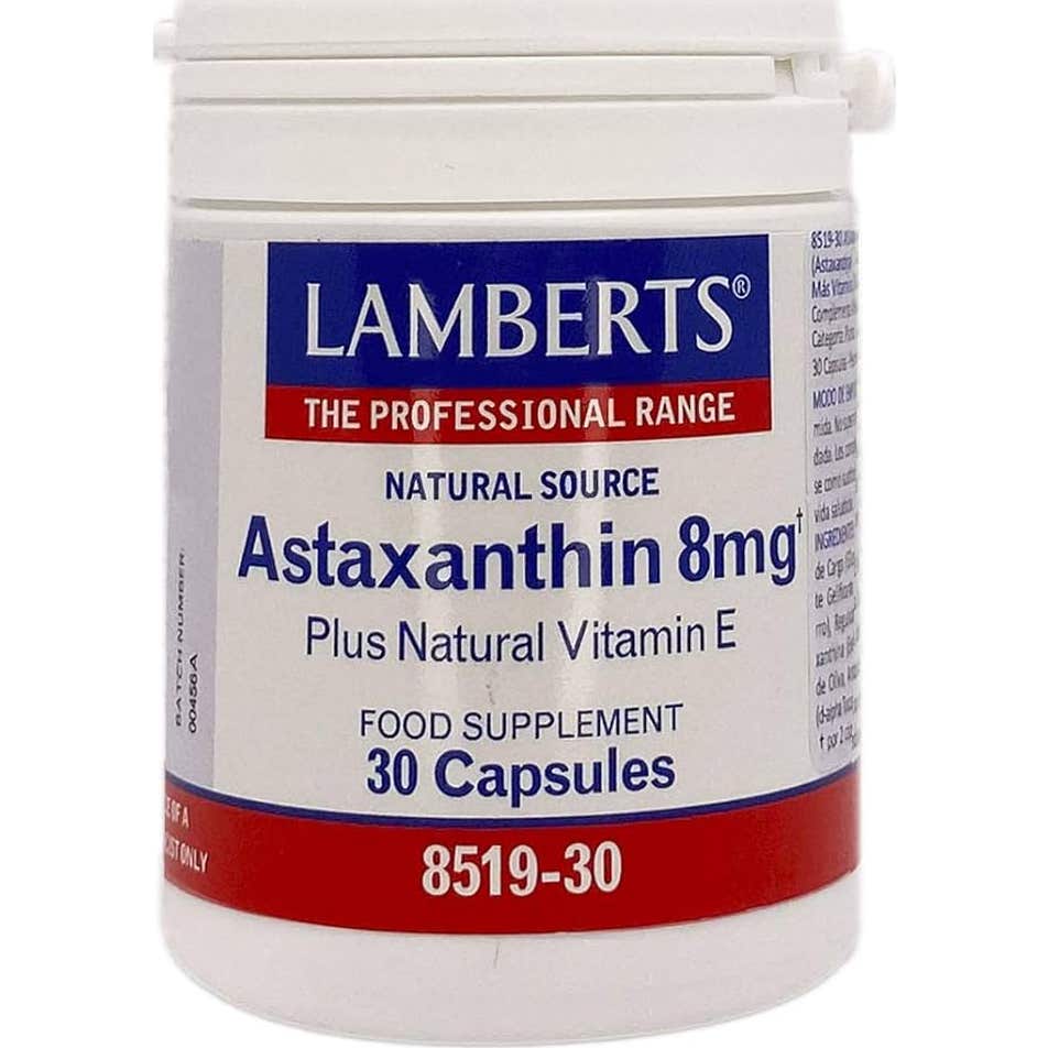 Lamberts Verdes Astaxantina 8Mg Con Vitamina E 30Caps