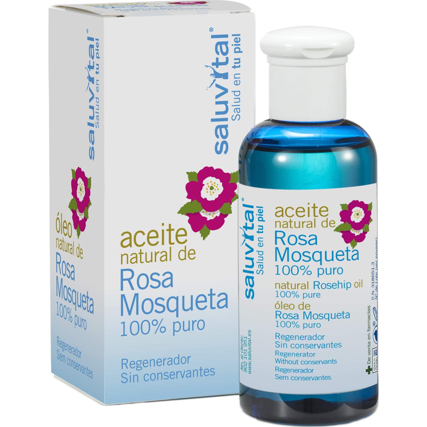 Saluvital Aceite natural de Rosa Mosqueta 15ml