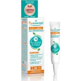Puressentiel S.O.S Labial Gel Reparador 10 Aceites Esenciales 5 ml