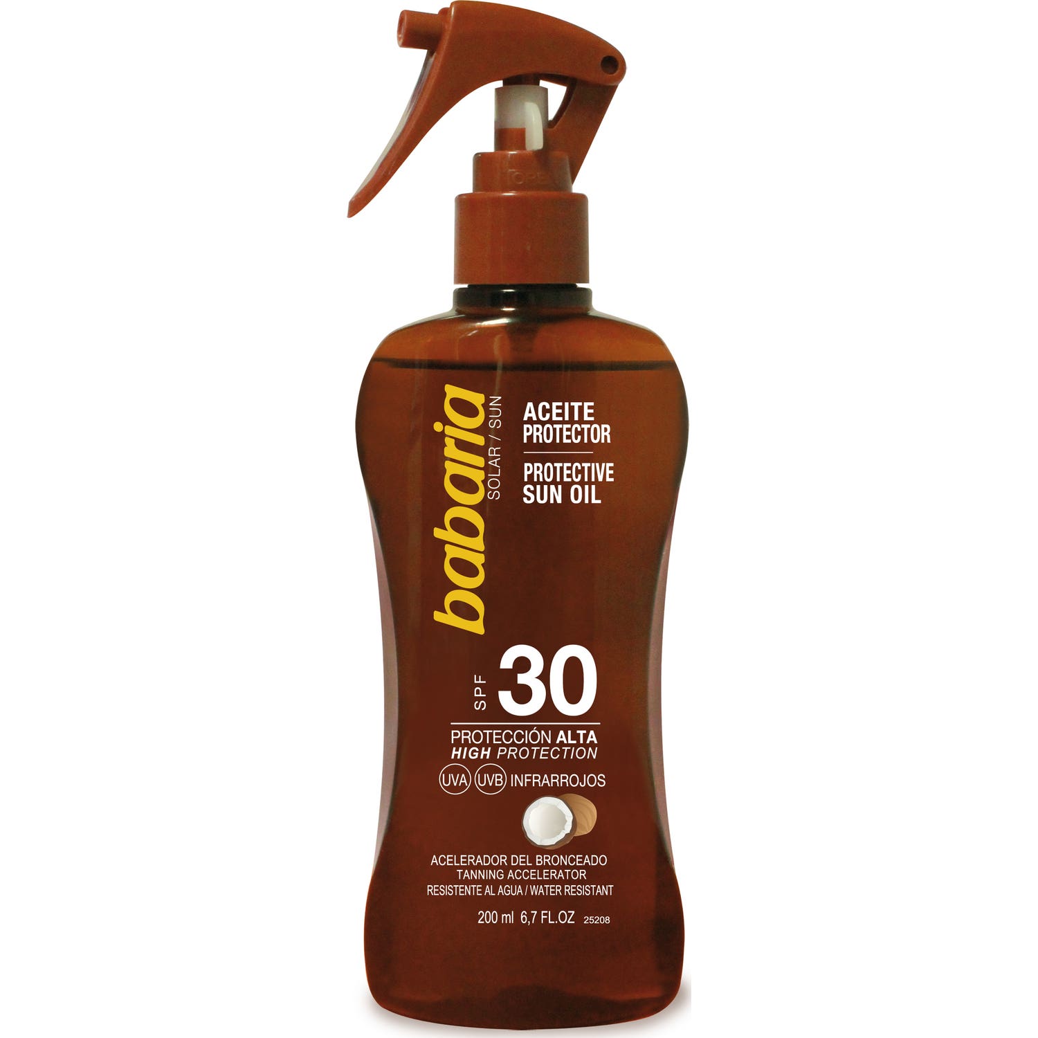 Babaria Coco Aceite Spf30 Proteccion Alta 200ml