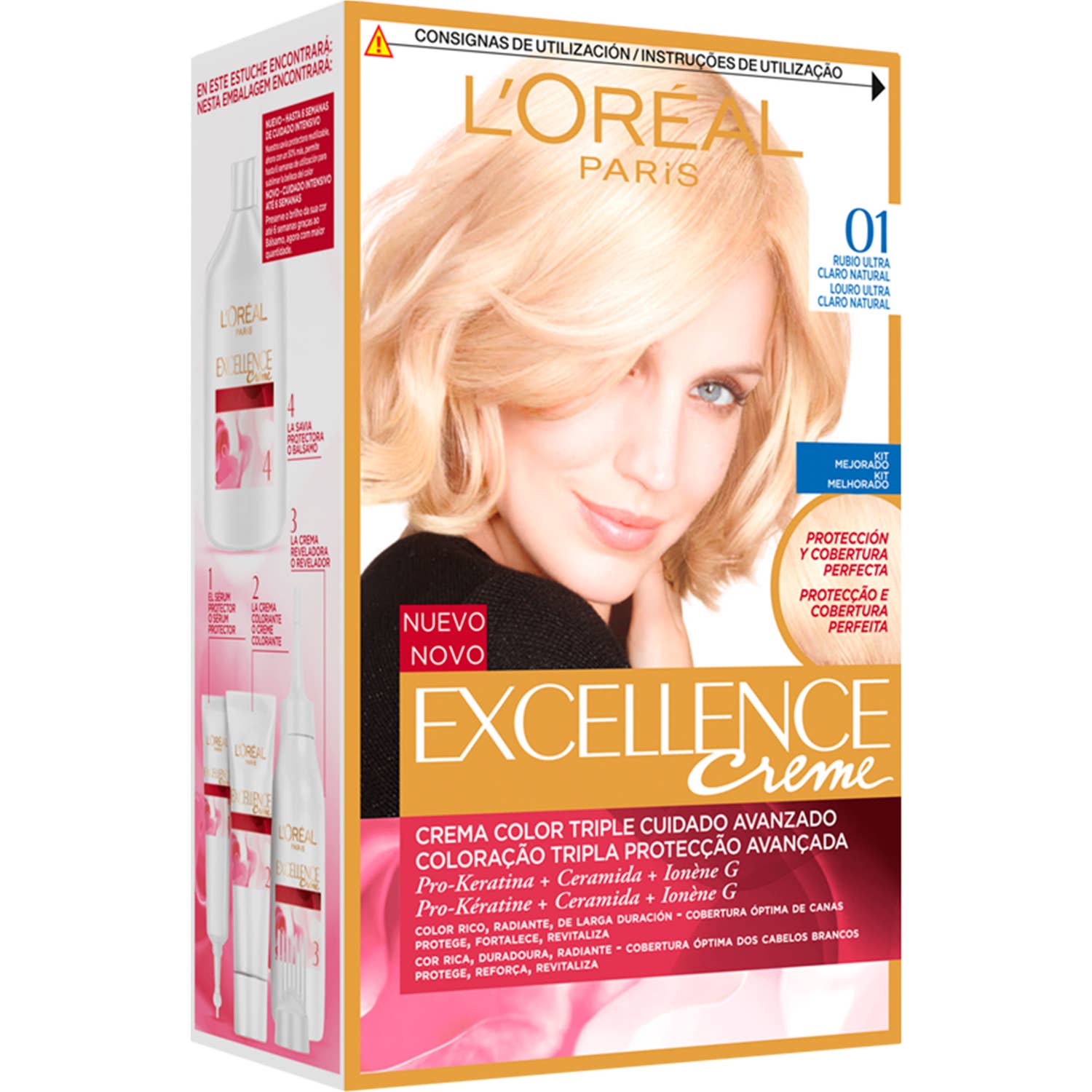 L'Oreal Set Excellence Creme Tint 01 Ultra Light Natural Blonde
