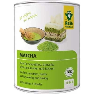 Raab Vitalfood Verde Matcha Té Basic Polvo 100 G - Imagen 3