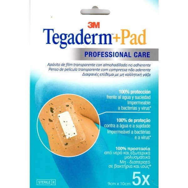 Tegaderm + Pad apósito transparente 9x10cm 5uds
