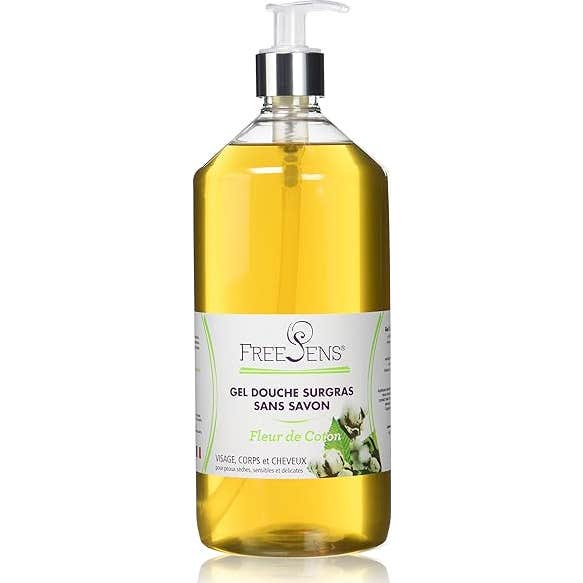 Freesens Gel de Ducha Surgras Sans Savon Algodón Flor 1000 ml