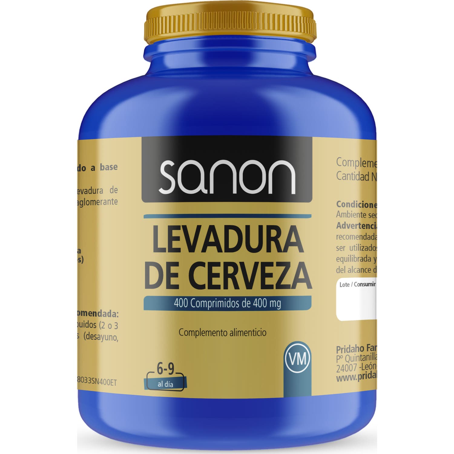 Sanon Levadura de Cerveza 400comp