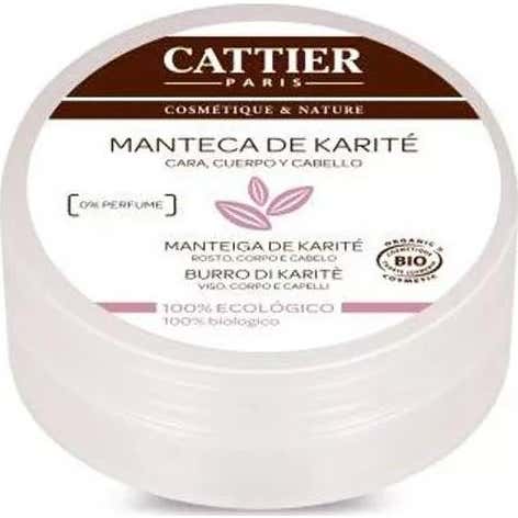 Cattier Manteca de Karité Bio Cara Pelo y Cuerpo 100 g