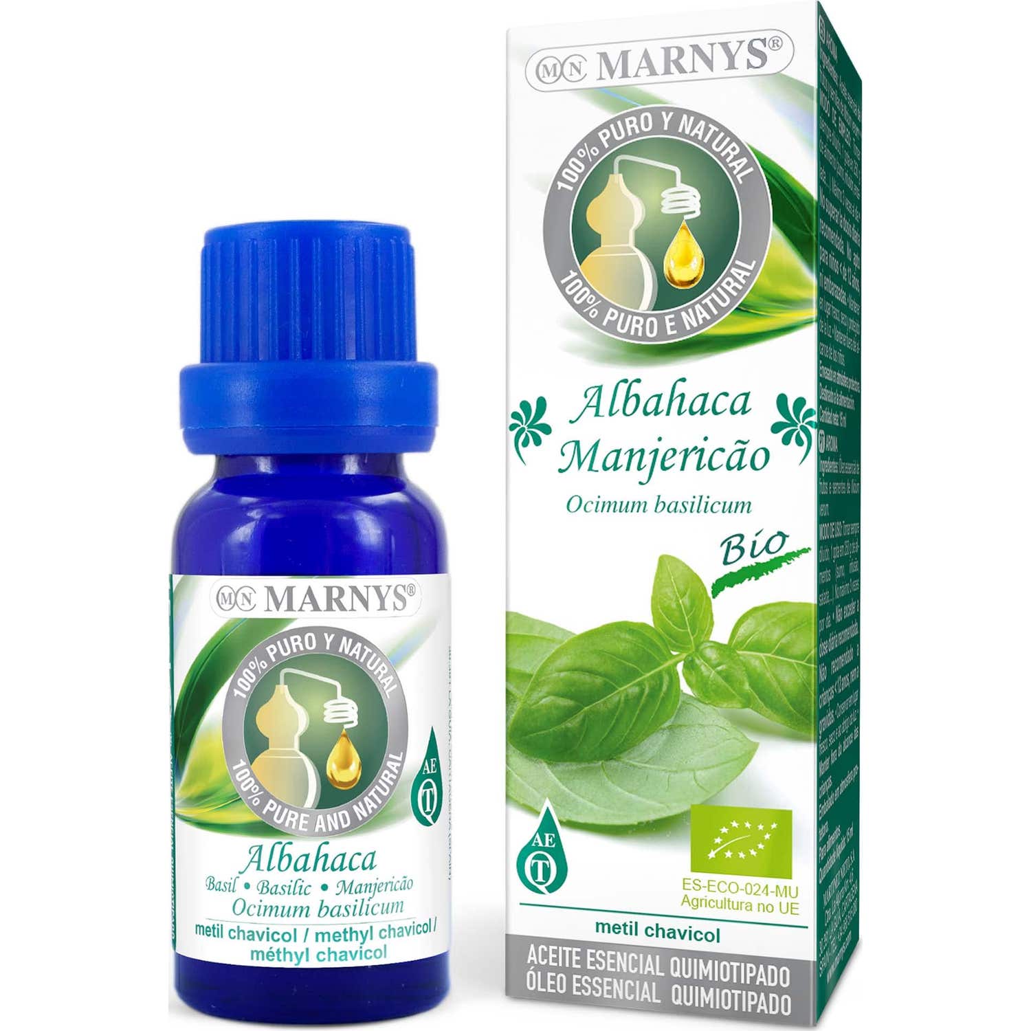 Marnys Aceite Esencial de Albahaca BIO 15ml