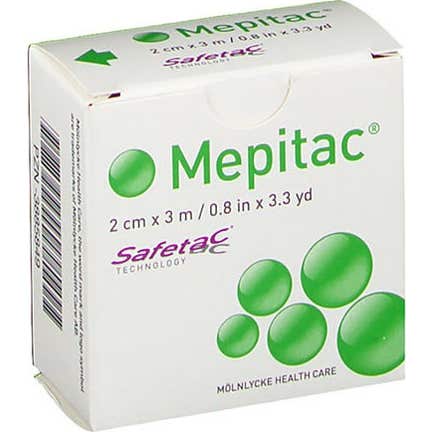 Mepitac Fijacion Suave Silicona Apósito 2Cmx3M