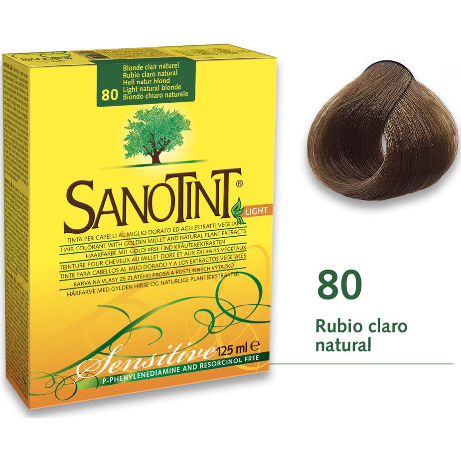 Santiveri Sanotint Tinte Sensitive 80 Rubio Claro Natural 125ml