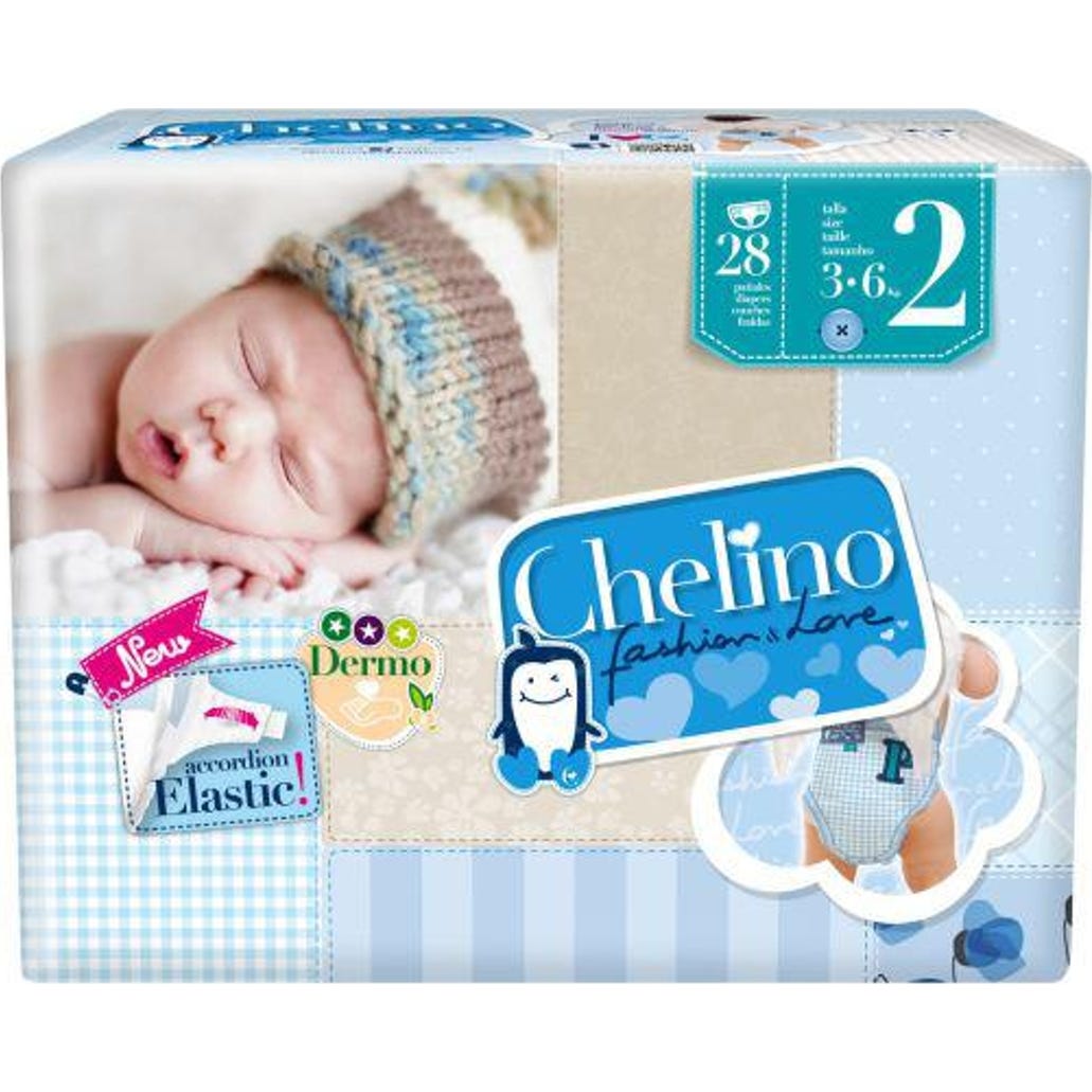 Chelino Fashion&Love Pañales T2 3-6 Kg 28 uds