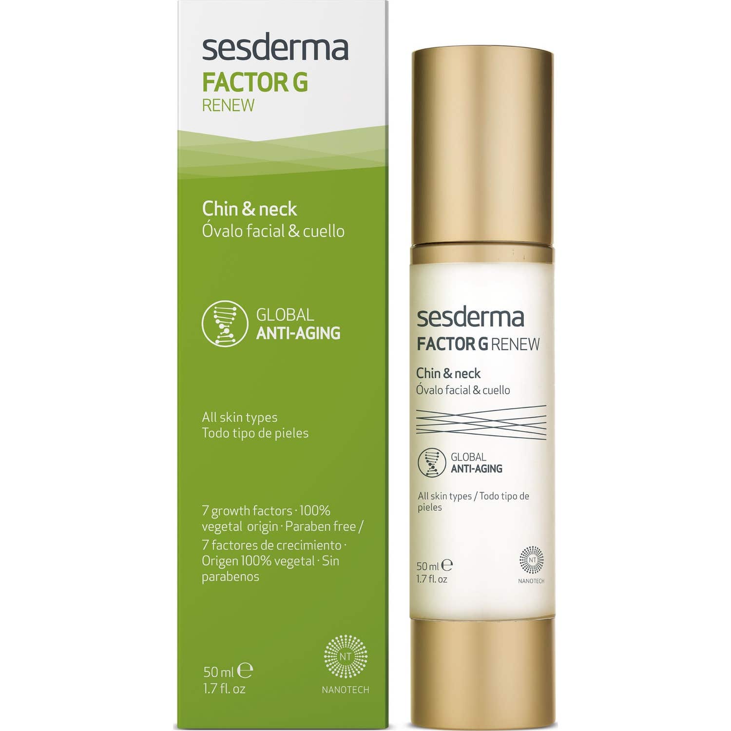 Sesderma Factor G Renew Óvalo Facial y Cuello 50ml